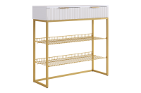 Обувница Классная 1 Золото белое дерево